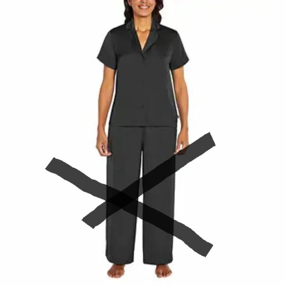 NWOT Banana Republic Satin PJ TOP ONLY | Black